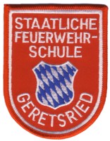 Abzeichen Staatliche Feuerwehrschule Geretsried / Bayern