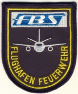 Abzeichen Flughafenfeuerwehr Berlin-Schönefeld in gold