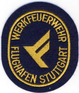 Abzeichen Flughafenfeuerwehr Stuttgart in gold
