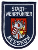 Abzeichen Stadtwehrführer Freiwillige Feuerwehr Beeskow