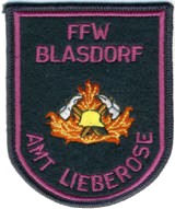 Abzeichen Freiwillige Feuerwehr Blasdorf Amt Lieberose