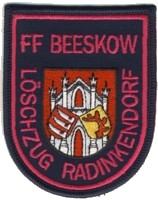 Abzeichen Freiwillige Feuerwehr Beeskow - Löschzug Radinkendorf