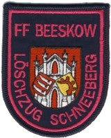 Abzeichen Freiwillige Feuerwehr Beeskow - Löschzug Schneeberg