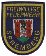 Abzeichen Freiwillige Feuerwehr Spremberg in gold