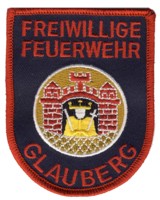 Abzeichen Freiwillige Feuerwehr Glauberg in rot