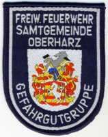 Abzeichen Freiwillige Feuerwehr Samtgemeinde Oberharz / Gefahrgutgruppe