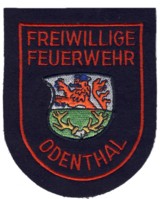 Abzeichen Freiwillige Feuerwehr Odenthal in rot