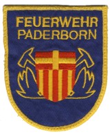 Abzeichen Feuerwehr Paderborn in blau