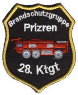Abzeichen Brandschutzgruppe der Bundeswehrfeuerwehr in Prizren / 28. Kontingent