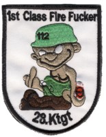 Abzeichen Brandschutzgruppe der Bundeswehrfeuerwehr in Prizren / 28. Kontingent (internes Abzeichen)