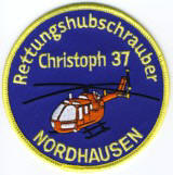 Abzeichen Rettungshubschrauber Christoph 37 / Nordhausen