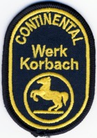 Abzeichen Werkfeuerwehr Continental / Korbach