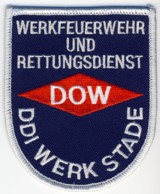 Abzeichen Werkfeuerwehr DOW / Werk Stade