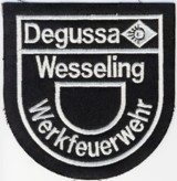 Abzeichen Werkfeuerwehr Degussa / Wesseling