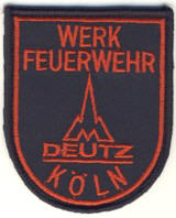 Abzeichen Werkfeuerwehr Deutz / Köln
