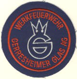 Abzeichen Werkfeuerwehr Gerresheimer Glas AG