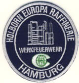 Abzeichen Werkfeuerwehr Holborn Europa Raffinerie / Hamburg