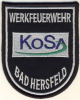 Abzeichen Werkfeuerwehr KoSa / Bad Hersfeld
