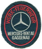 Abzeichen Werkfeuerwehr Mercedes-Banz AG / Gaggenau