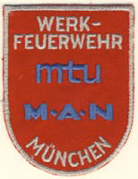 Abzeichen Werkfeuerwehr mtu / MAN / München
