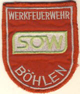 Abzeichen Werkfeuerwehr SOW / Böhlen