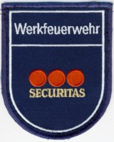 Abzeichen Werkfeuerwehr Securitas