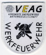 Abzeichen Werkfeuerwehr Vereinigte Energiewerke AG (jetzt Vattenfall)