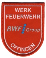 Abzeichen Werkfeuerwehr BWF Group Offingen