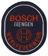 Abzeichen Werkfeuerwehr Bosch / Giengen