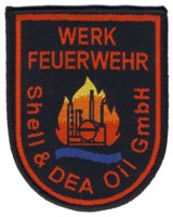 Abzeichen Werkfeuerwehr Shell und DEA Oil GmbH / Heide