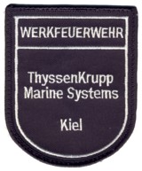 Abzeichen Werkfeuerwehr ThyssenKrupp Marine Systems Kiel