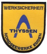 Abzeichen Werkfeuerwehr Thyssen / Nordseewerke Emden