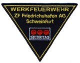 ABzeichen Werkfeuerwehr Zahnradfabrig Schweinfurt