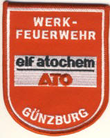 Abzeichen Werkfeuerwehr Elf Atochen / Günzburg