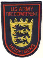 Abzeichen Fire Department U.S. Army / Heidelberg