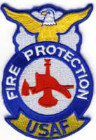 Abzeichen Fire Protection USAF / Fire Fighter