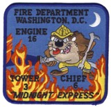 Abzeichen Fire Department District of Columbia / Engine 16 / Tower 3 / Chief 6