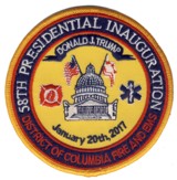 Abzeichen Fire and EMS District of Columbia -58th Presidental Inauguration