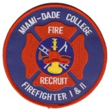 Abzeichen Fire Recruit College Miami-Dade
