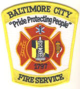 Abzeichen Fire Service Baltimore City