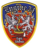 Abzeichen Fire Department Detroit / Engine 34