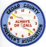 Abzeichen Fireman's Association Cedar County