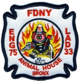 Abzeichen Fire Department New York City / Engine 75 / Ladder 33 / Battalion 19