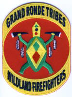 Abzeichen Wildland Firefighters Grand Ronde Tribes