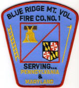 Abzeichen Volunteer Fire Company No. 1 Blue Ridge Mountain