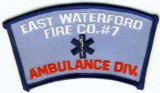 Abzeichen Fire Company No. 7 East Waterford