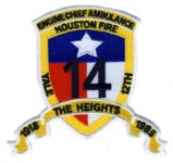 Abzeichen Fire Department Houston / Station 14