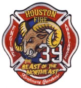 Abzeichen Fire Department Houston / Station 39