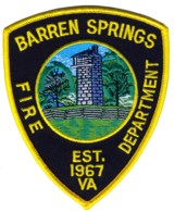 Abzeichen Fire Department Barren Springs