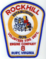Abzeichen Volunterr Fire Department Rock Hill